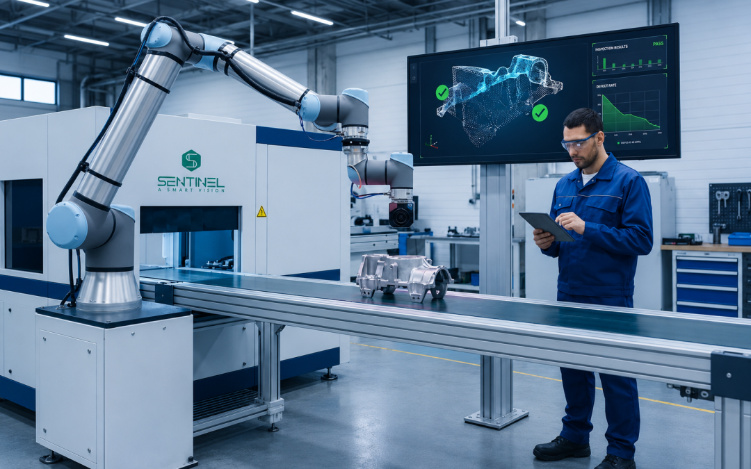 Inspeção Industrial com IA e Visão 3D – Zero Defeitos